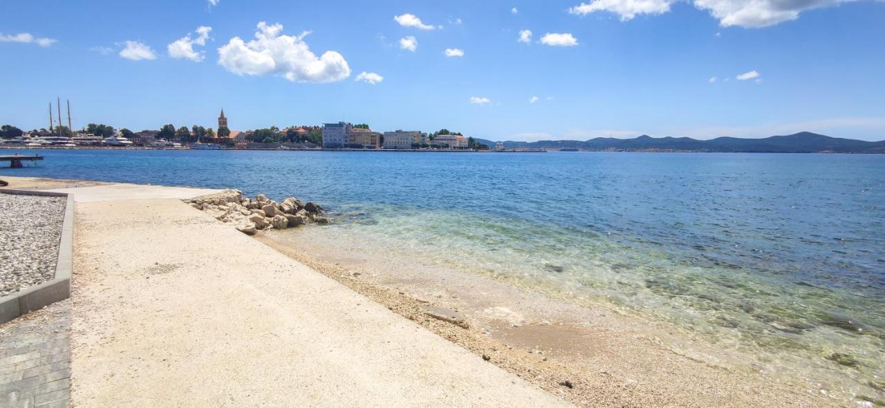 Beachfront House With Private Jacuzzi And Garden Zadar Exterior foto